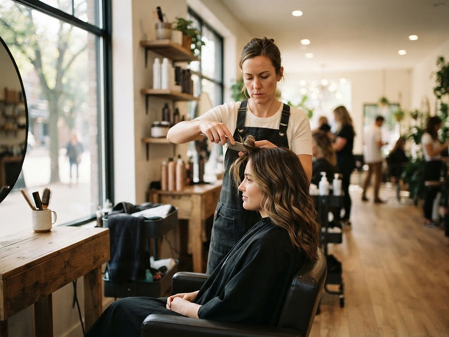 Salon owner booking with LERE